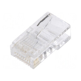 Conector RJ45 8p8c cu mufă PIN 8 pentru cablu IDC, crimpat | Electronic-mag.ro | Componente Electronice