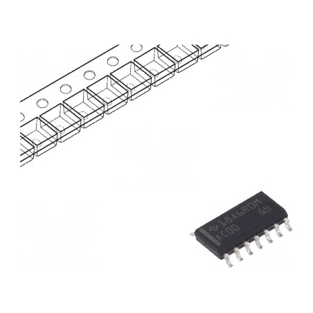 Circuit integrat digital NAND 4 canale CMOS SMD SO14, 2÷6VDC, -40÷85°C, 20uA | Electronic-mag.ro | Componente Electronice