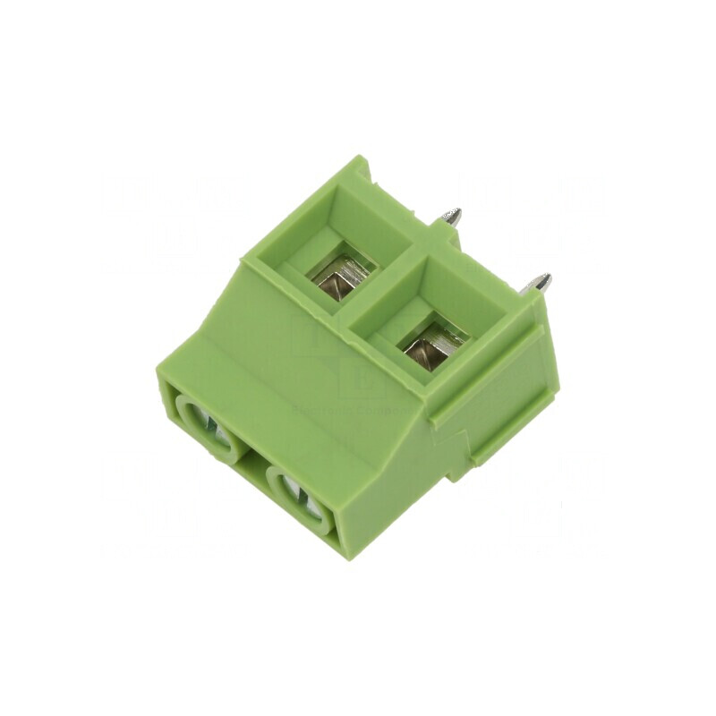 Regletă de conexiuni pentru PCB în unghi de 90°, 9,5mm, 2 piste, verde | Electronic-mag.ro | Componente Electronice Regletă de conexiuni pentru PCB în unghi de 90°, 9,5mm, 2 piste, verde | Electronic-mag.ro | Componente Electronice