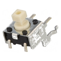 Microîntrerupător TACT SPST-NO 0,05A/24VDC THT - Pozitie 2, Fără Elemente Adiționale | Electronic-mag.ro | Componente Electronice