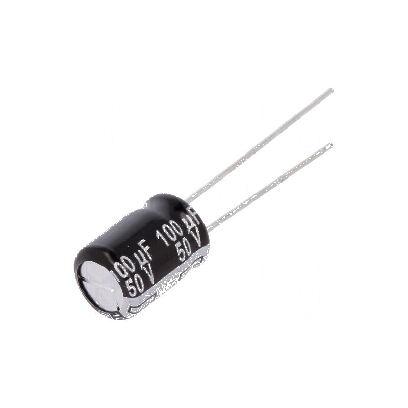 Condensator electrolitic THT 100uF 50VDC Ø8x11,5mm ±20% pentru circuite electrice | Electronic-mag.ro | Componente Electronice Condensator electrolitic THT 100uF 50VDC Ø8x11,5mm ±20% pentru circuite electrice | Electronic-mag.ro | Componente Electronice