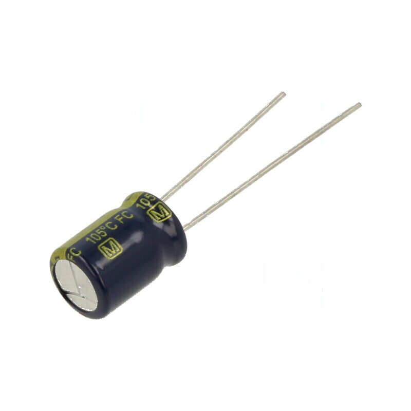Condensator electrolitic low ESR THT 470uF 6,3VDC Ø8x11,5mm - Componentă electronică de calitate superioară | Electronic-mag.ro | Componente Electronice