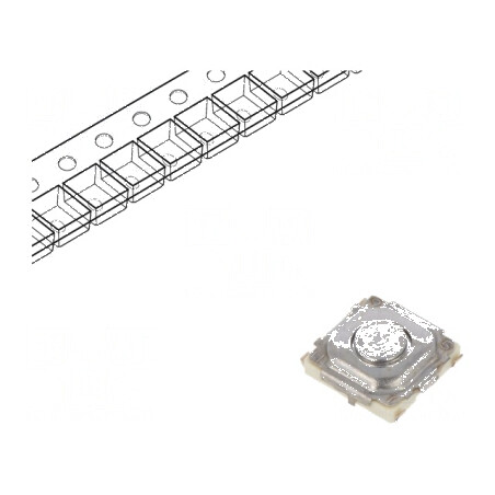 Microîntrerupător TACT SPST Poz: 2 0,02A/15VDC SMT fără 1,6N - Comutator compact pentru aplicații electronice | Electronic-mag.ro | Componente Electronice
