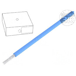 Cablu litat H05V-K 1mm² PVC albastru 300V/500V, lungime 100m | Electronic-mag.ro | Componente Electronice