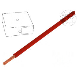 Cablu electric H05V-K litat 1mm² PVC roșu 300V/500V Clasa 5 1x1mm² | Electronic-mag.ro | Componente Electronice