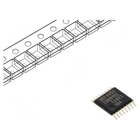 Demultiplexor și multiplexor digital-analog IC 2 canale CMOS SMD | Electronic-mag.ro | Componente Electronice