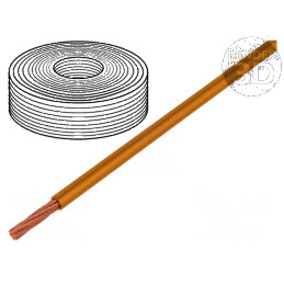 Cablu Litat Cu PVC Portocalie LifY 1x0,14mm² 300V -15÷80°C | Electronic-mag.ro | Componente Electronice