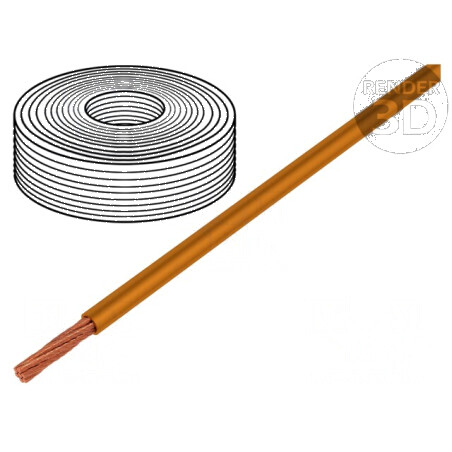 Cablu Litat Cu PVC Portocalie LifY 1x0,14mm² 300V -15÷80°C | Electronic-mag.ro | Componente Electronice