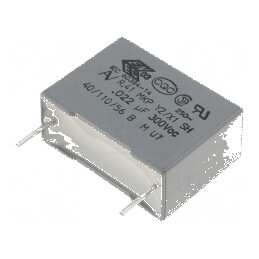 Condensator polipropilenă X1,Y2 R41 22nF 7,5x13,5x18mm - componentă electronică de calitate | Electronic-mag.ro | Componente Electronice