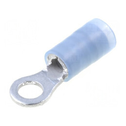 Vârf inelar M3,5 pentru cabluri 1÷2,5mm², izolată, cositorit, cupru, rezistent -55÷105°C | Electronic-mag.ro | Componente Electronice