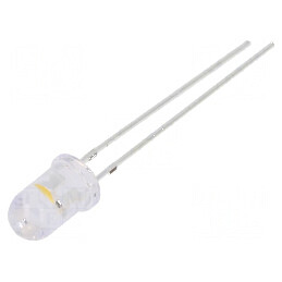 LED 5mm albastru/alb cald cu clipire 30° - Lentilă transparentă | Electronic-mag.ro | Componente Electronice