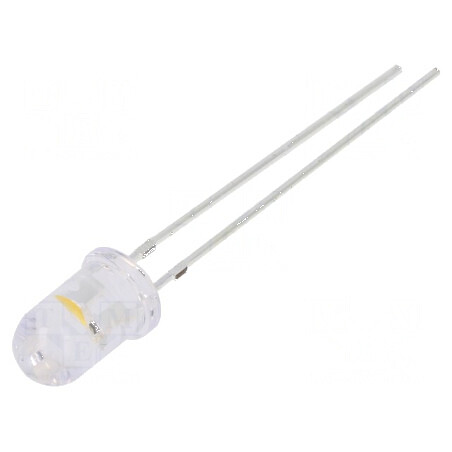 LED 5mm albastru/alb cald cu clipire 30° - Lentilă transparentă | Electronic-mag.ro | Componente Electronice