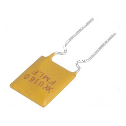 Siguranţă polimerică PTC 1,6A 8,9x15,2mm 5mm pentru protecţie electrică | Electronic-mag.ro | Componente Electronice