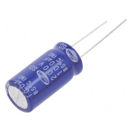 Condensator electrolitic THT 100uF 200VDC Ø12,5x25mm ±20% - Componentă electronică pentru circuite | Electronic-mag.ro | Componente Electronice