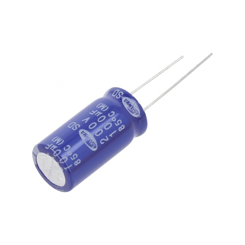 Condensator electrolitic THT 100uF 200VDC Ø12,5x25mm ±20% - Componentă electronică pentru circuite | Electronic-mag.ro | Componente Electronice Condensator electrolitic THT 100uF 200VDC Ø12,5x25mm ±20% - Componentă electronică pentru circuite | Electronic-mag.ro | Componente Electronice