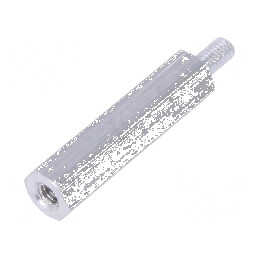 Piuliță distanțieră filetată M3, 25mm, filet interior și exterior M3 | Electronic-mag.ro | Componente Electronice