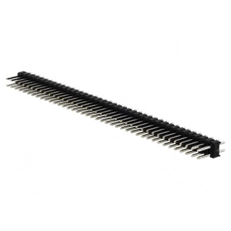 Conector şir pini tată 80 pini 2,54mm THT drept | Electronic-mag.ro | Componente Electronice