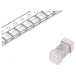 Siguranţă ardere rapidă SMD 10A 125VAC 125VDC 2410 | Electronic-mag.ro | Componente Electronice