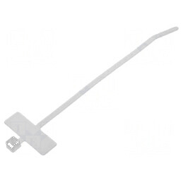 Colier de strângere poliamidă 100mm x 2,3mm cu etichetă | Electronic-mag.ro | Componente Electronice