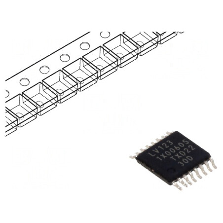 IC digital monostabil multivibrator resetabil Ch: 2 TTL SMD - componentă electronică pentru circuite | Electronic-mag.ro | Componente Electronice