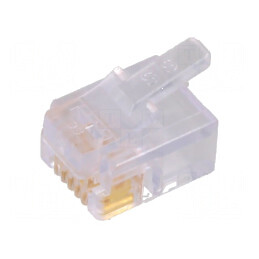 Conector RJ12 6p6c IDC drept cu mufă PIN 6 | Electronic-mag.ro | Componente Electronice