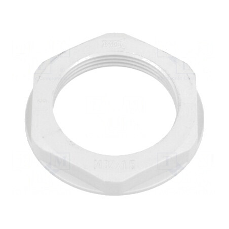 Piuliță M32 din poliamidă gri, 41mm, pas 1,5 | Electronic-mag.ro | Componente Electronice