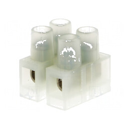 Regletă de conexiuni terminal cu şurub 2,5mm² 250V, 2 piste pentru cabluri electrice | Electronic-mag.ro | Componente Electronice