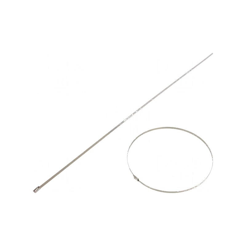 Colier de strângere oțel inoxidabil AISI 304, dimensiuni L: 520mm, W: 4,6mm | Electronic-mag.ro | Componente Electronice