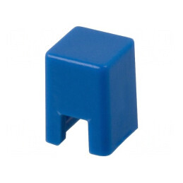 Tastă cu împingere 5,5mm albastră pătrată 4x4mm, rezistență la temperaturi între 25 și 70°C | Electronic-mag.ro | Componente Electronice