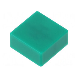 Tastă cu împingere pătrată verde 5,5mm -25÷70°C | Electronic-mag.ro | Componente Electronice