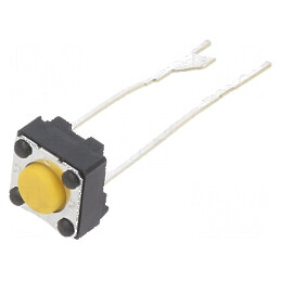 Microîntrerupător TACT SPST-NO 0,05A/24VDC THT fără - Pozitie 2 | Electronic-mag.ro | Componente Electronice