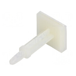 Distanțier PCB poliamidă autoadeziv, lungime 22,2mm, tip clichet | Electronic-mag.ro | Componente Electronice
