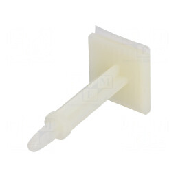 Distanțier PCB poliamidă autoadeziv 28,6mm clichet | Electronic-mag.ro | Componente Electronice