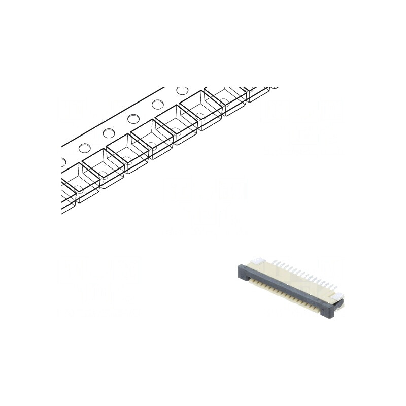 Conector FFC/FPC orizontal PIN 16 ZIF SMT cositorit 30mΩ - Componente electronice | Electronic-mag.ro | Componente Electronice Conector FFC/FPC orizontal PIN 16 ZIF SMT cositorit 30mΩ - Componente electronice | Electronic-mag.ro | Componente Electronice