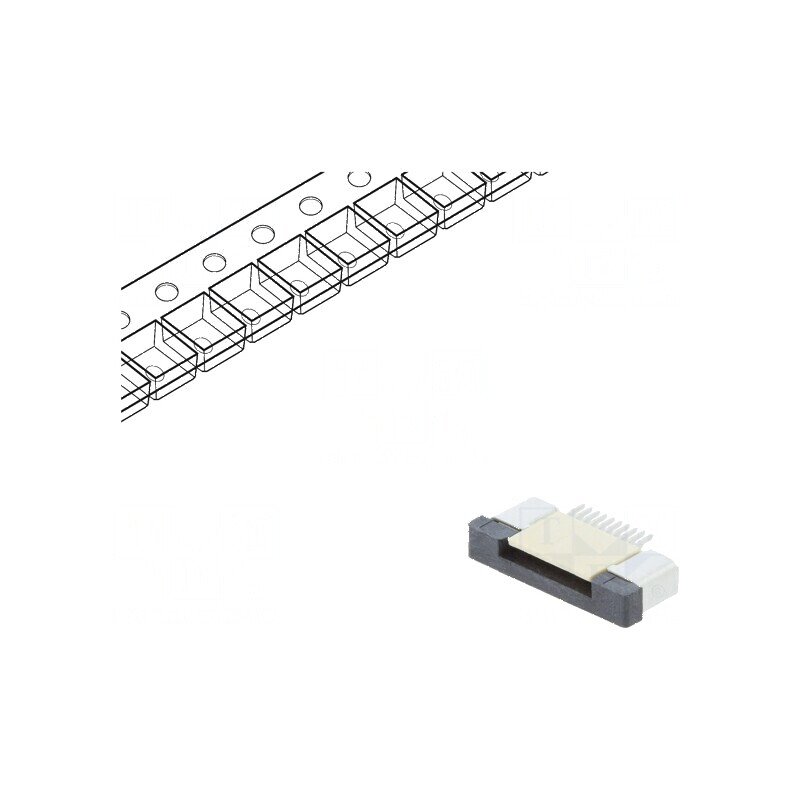 Conector FFC/FPC orizontal 10 pini ZIF SMT 500mA cositorit | Electronic-mag.ro | Componente Electronice Conector FFC/FPC orizontal 10 pini ZIF SMT 500mA cositorit | Electronic-mag.ro | Componente Electronice