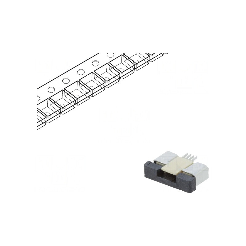 Conector FFC/FPC orizontal 4 PIN ZIF SMT 500mA cositorit | Electronic-mag.ro | Componente Electronice Conector FFC/FPC orizontal 4 PIN ZIF SMT 500mA cositorit | Electronic-mag.ro | Componente Electronice