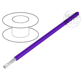 Cablu de încălzire ÖLFLEX® HEAT 180 SiF 1x0,5mm2 cu mână litat din cupru și izolație din silicon violet | Electronic-mag.ro | Componente Electronice