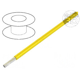 Cablu electric ÖLFLEX® HEAT 180 SiF 1x0,5mm² cu izolație din silicon galben | Electronic-mag.ro | Componente Electronice