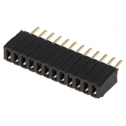 Conector şiruri pini soclu mamă 12 pini 1,27mm THT 1x12 | Electronic-mag.ro | Componente Electronice