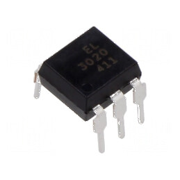 Optotriac EL302X 5kV DIP6, 100V/μs, triac pentru aplicatii electronice | Electronic-mag.ro | Componente Electronice