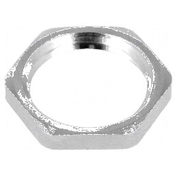 Piuliță PG9 din alamă nichelată, 18mm | Electronic-mag.ro | Componente Electronice