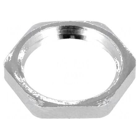 Piuliță PG9 din alamă nichelată, 18mm | Electronic-mag.ro | Componente Electronice