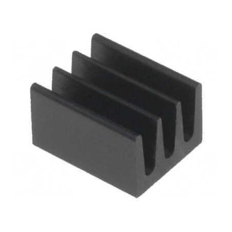 Radiator extrudat negru 8mm x 6,3mm x 4,8mm 87K/W | Electronic-mag.ro | Componente Electronice