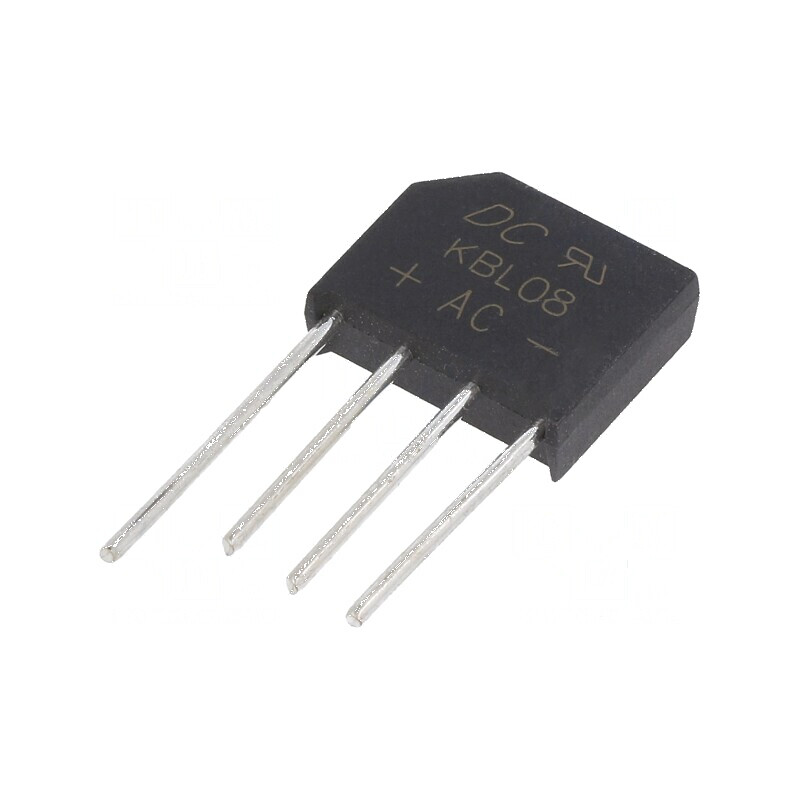 "Punte Redresoare Monofazată Urmax 800V, 4A, Ifsm 125A - Plată" | Electronic-mag.ro | Componente Electronice
