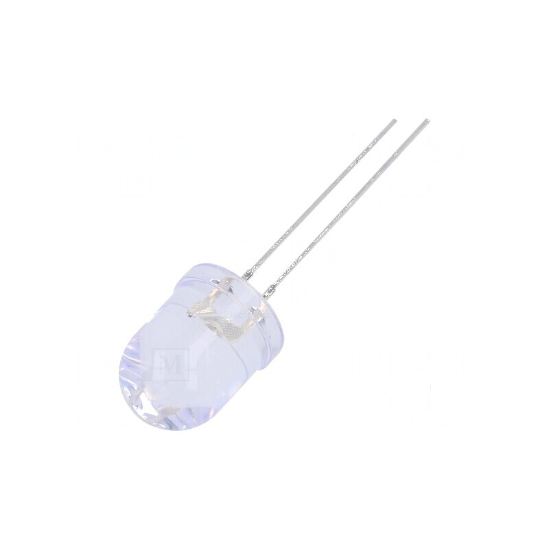 LED 10mm roșie 4200mcd 30° convexă, lumină frontală, nr. term: 2 | Electronic-mag.ro | Componente Electronice