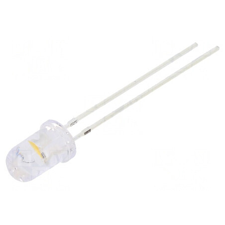LED 5mm galben/alb cald cu clipire 3000÷4200mcd, 7000÷8400mcd - Iluminare de Înaltă Intensitate | Electronic-mag.ro | Componente Electronice