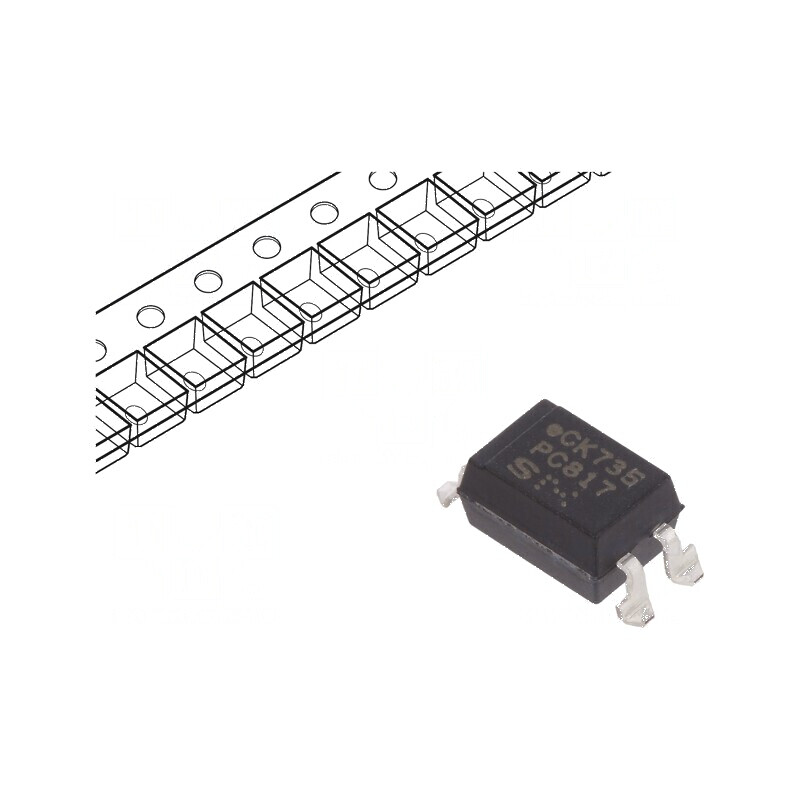 Optocuplor SMD PC817 - 1 Canal, 5kV Izolatie, 80V Uce, Tranzistori | Electronic-mag.ro | Componente Electronice Optocuplor SMD PC817 - 1 Canal, 5kV Izolatie, 80V Uce, Tranzistori | Electronic-mag.ro | Componente Electronice