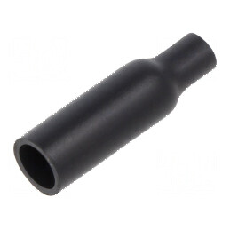 Capac termocontractabil lipit 3:1 6.35mm L: 28.4mm negru poliolefina | Electronic-mag.ro | Componente Electronice