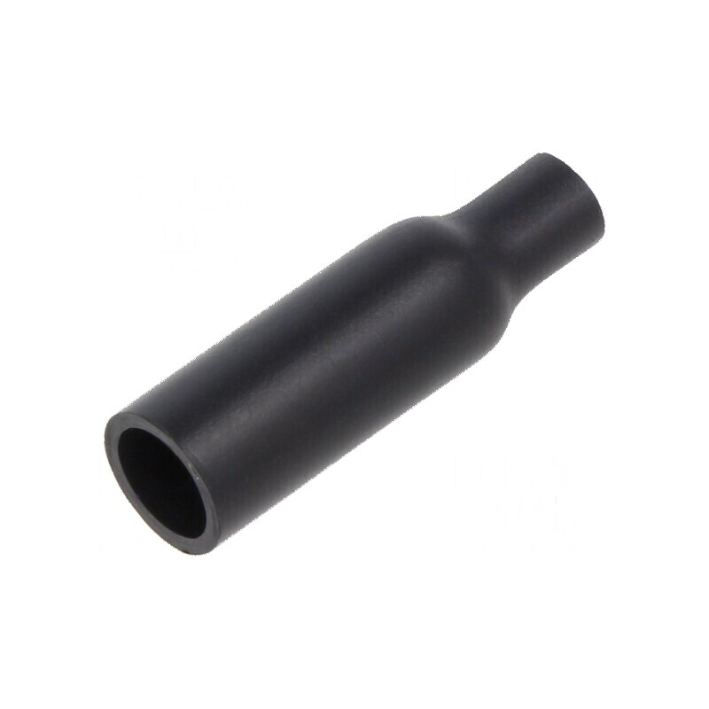 Capac termocontractabil lipit 3:1 6.35mm L: 28.4mm negru poliolefina | Electronic-mag.ro | Componente Electronice