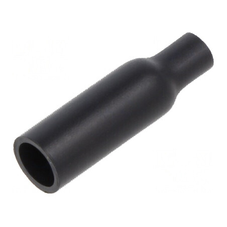 Capac termocontractabil lipit 3:1 6.35mm L: 28.4mm negru poliolefina | Electronic-mag.ro | Componente Electronice